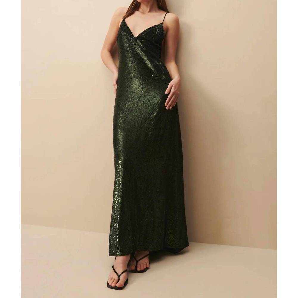 NEW TWP josephine long dress in emerald
